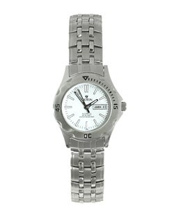 Croton Women's White Dial Automatic Steel Watch