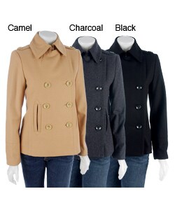 Steve Madden Double Breasted Wool Peacoat