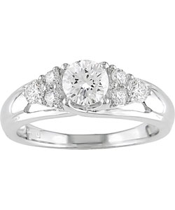14k White Gold 1ct TDW Diamond Engagement Ring