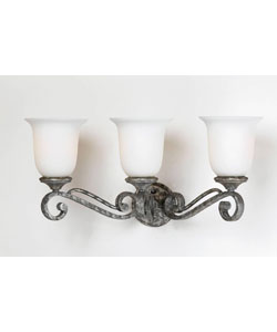 Monaco Forged Iron 3-light Vanity Fixture