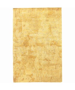 Hand-tufted Kalahari Gold Wool Rug (5'6 x 8'6)