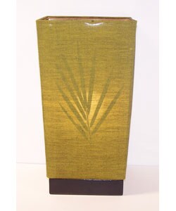 Handcrafted Bamboo Leaf Table Lamp (Indonesia)