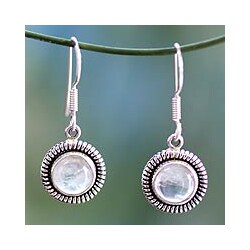 Moonstone Moon Over India Earrings (India)