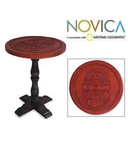 Cedar and Leather Enchantment End Table (Peru)
