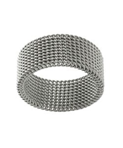 Stainless Steel Fashionable Mesh Ring