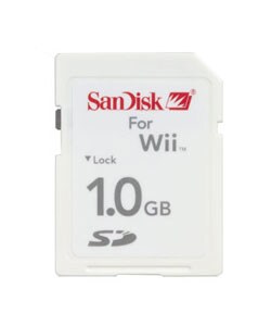Sandisk 1GB Nintendo Wii Gaming Card