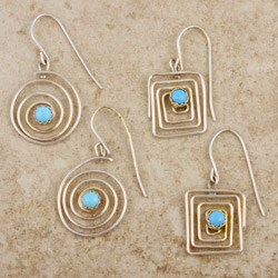 Handcrafted Spiral Earrings (Native American)