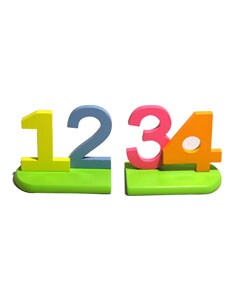 Kids 123 Wood Bookshelf