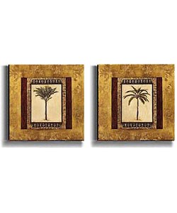 Stately Palm by Mindeli Stretched Canvas Art Set