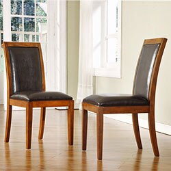 Aiden Dark Chocolate Side Chairs (Set o