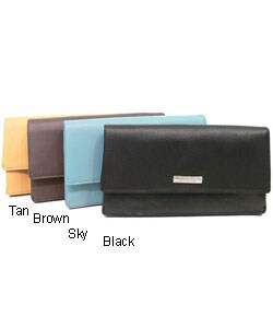 Kenneth Cole Genuine Leather Flap Clutch Wallet