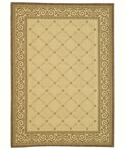 Indoor/ Outdoor Bay Natural/ Brown Rug (2'7 x 5')