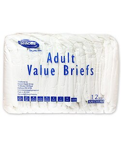 Invacare Large Economy Series Adult Briefs (Case of 72)