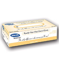1000 Invacare Large Powder-free Vinyl Exam Gloves