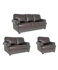 Spencer Leather Sofa/ Loveseat & Chair Set