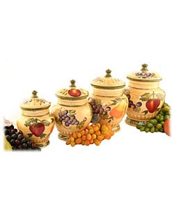 Tuscan Collection Deluxe 4-piece Canister Set