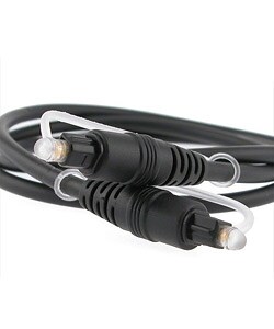 Molded 12-foot Digital Optical Audio TosLink Cable