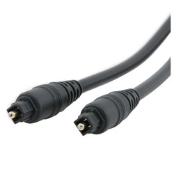 6-foot Molded Digital Optical Audio Toslink Cable