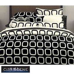 Block Party Black/ Cream Duvet Cover Set