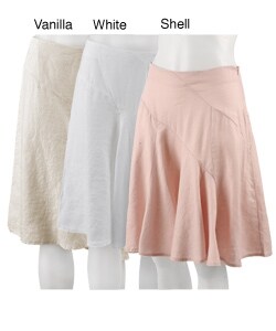 Acrobat Bias Cut Linen Skirt