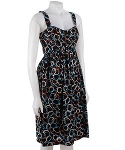 Maggy Boutique Ring Print Sleeveless Dress