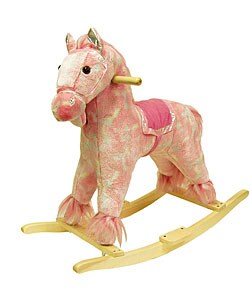 Plush Children's Rocking Pink Pony