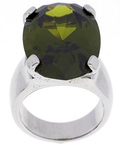 Maddy Emerson Olive CZ 'BOLD&GLAM' RING