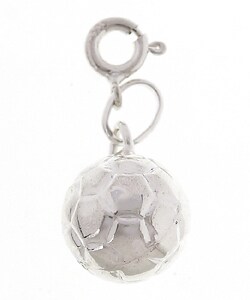 Sterling Silver Soccer Ball Sports Charm