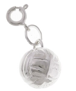 Sterling Silver Volleyball Sport Charm