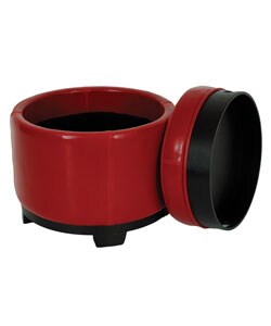 Round Storage Tray Ottoman