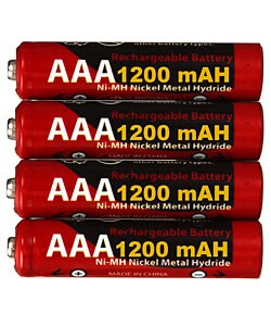 CTA AAA 4-pack NiMH Rechargeable Batteries