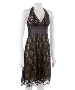 Connected Apparel Lace Bra Dress