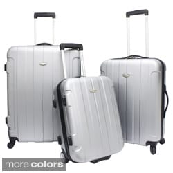Traveler's Choice Rome 3-piece Spinner Hardside Luggage Set