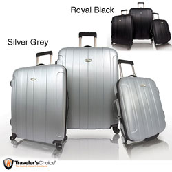 Traveler's Choice Rome 3-piece 'Spinner' Hardside Luggage Set