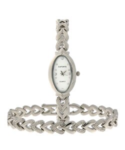 Dufonte by Lucien Piccard Hearts Bracelet and Watch Set