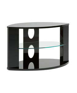 Le Vello - Selene 33-inch Wood and Glass TV Stand