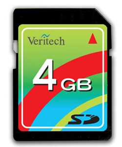Veritech 4GB SD Card - Non High Capacity