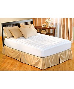 Antimicrobial Stain Protective Pillow Top Mattress Pad