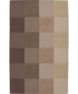Hand-tufted Taupe Wool Rug (2'6 x 4')