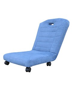 Microfiber Royal Blue Chair with Wheels