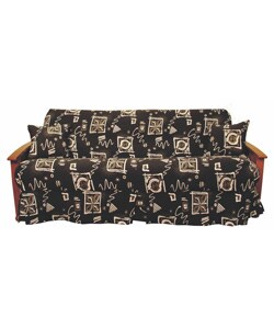 Zen Dream Tapestry Full-sized Skirted Futon Slip Cover Set
