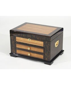 Vienna in Ash Burl Jewelry Box