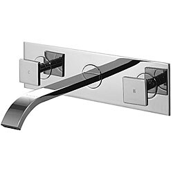 Vigo Square Double Handles Wallmount Faucet