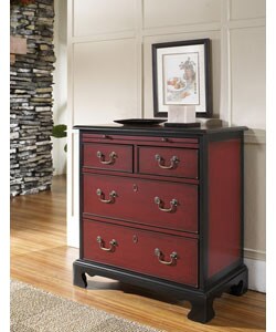 Hand-painted Black Ruby Accent Chest