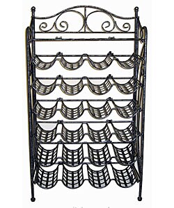 Iron 24-bottle Wine Rack