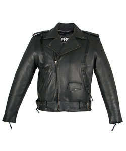 Men's Updated Leather Motorcycle Jacket