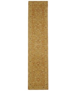 Handmade Ancestry Tan/ Ivory Wool Runner (2'3 x 12')
