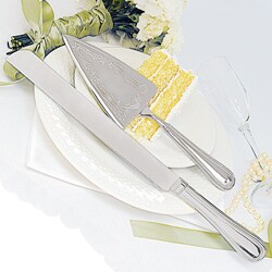 Beaded Cake Knife & Serving Set