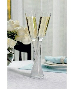 Vase and Toasting Flute Set