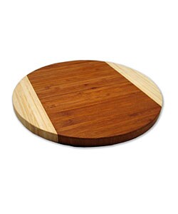 Round Two-tone Natural Bamboo Cutting Board